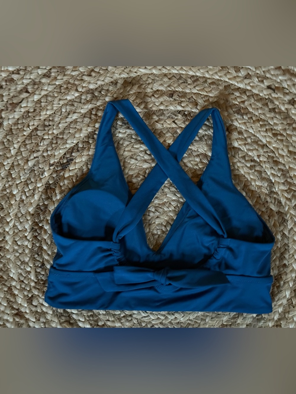 2 Piece Set Athleta Plunge Bikini Top + Ultra High Rise Pocket Bottom Lapis - Picture 14 of 16
